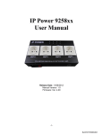 Aviosys IP Power 9258XX user manual