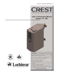 Crest User Manual - Models 751 - 2001