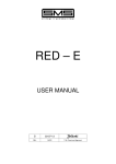RED-E user manual
