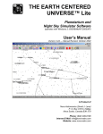 Earth Centered Universe Lite Manual V3.2A