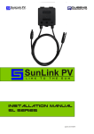Sunlink Pv Installation manual