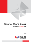 Firmware User Manual V6.02.03