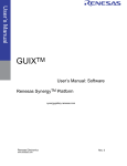 GUIX User`s Manual - Renesas Electronics