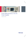 Power Measurements on AC-DC Power Supplies