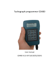 Tachograph programmer CD400