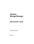 Informix Storage Manager Administrator`s Guide, December 1999