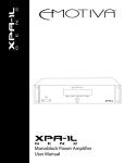 XPA-1L Manual
