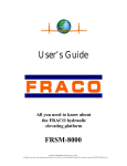 FRSM-8000 Mast Climbing Work Platform User`s Manual