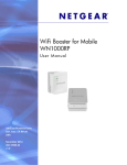 WiFi Booster for Mobile WN1000RP User Manual