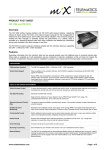 PRODUCT FACT SHEET FM 3306 and FM 3316 Overview Features
