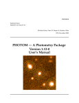 PHOTOM — A Photometry Package