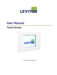 Touch Screen User Manual