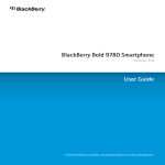 BlackBerry Bold 9780 Smartphone - 6.0 - User