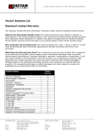 Component Specification Sheet