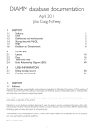 Appendix 4: Database documentation