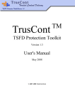 TSFD Protection Toolkit Manual, May 1, 2008