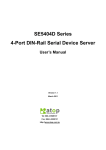 SE5404 Serial- Ethernet User`s Manual (V1.5)