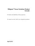 PAXgene® Tissue Container Product Circular