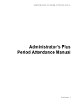 Administrator`s Plus Period Attendance Manual