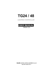 tg24 / 48 lighting controller user manual