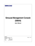Simucad Management Console (SMAN)