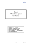 Palert P Wave Alarm System User Manual