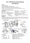 DA –310A Wired Infrared Detector User Manual