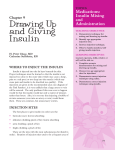 Drawing Up and Giving Insulin