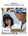 USER MANUAL Alfresco Online Collaboration Tool