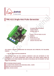 TNC-G11 Single Axis Pulse Generator