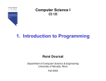 1. Introduction to Programming