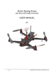 Storm Racing Drone USER MANUAL V1