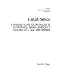 Surface Chemkin User Manual - CVD Group