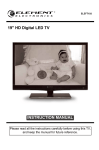 INSTRUCTION MANUAL 19" HD Digital LED TV - AV-iQ