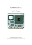 PQ7-M103XL Series User`s Manual
