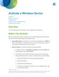 Activate a Wireless Device