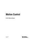 Motion Control NI PCI-7390 User Manual