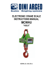 ELECTRONIC CRANE SCALE INSTRUCTIONS MANUAL