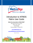Introduction to NTREIS Matrix User Guide
