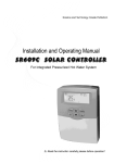 Solar Controller specification SR609C - JinYi