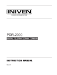 PDR-2000 Manual 9-28-07