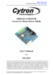 SHIELD2AMOTOR Cytron 2A Motor Driver Shield User`s Manual