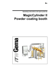 MagicCylinder II Powder coating booth