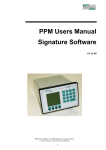 PPM Users Manual Signature Software