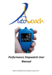 Performance Stopwatch User Manual