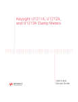 Keysight U1211A, U1212A, and U1213A Clamp Meters