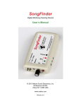 to a PDF version of the SongFinder User`s Manual