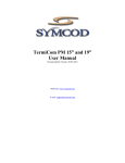 TermiCom PM 15” and 19” User Manual