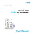 POPs Restaurant POS(Point-of-sale) Software User Manual