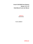 User Manual Oracle FLEXCUBE Direct Banking Retail Mutual Funds